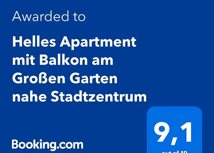 Helles Mit Balkon Am Grossen Garten Nahe Stadtzentrum *