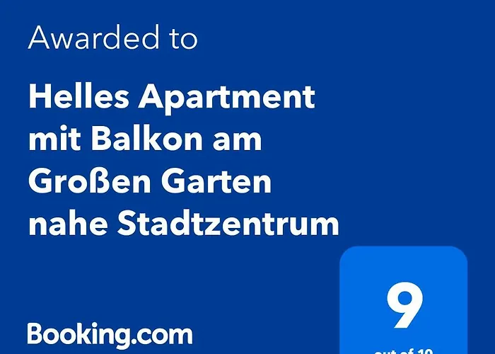 Helles Mit Balkon Am Grossen Garten Nahe Stadtzentrum Daire Dresden